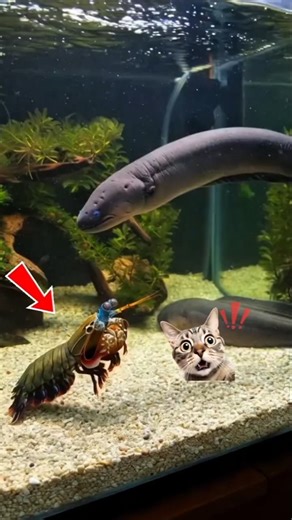 OCEAN'S BOXER🥊 #animals #mantisshrimp #shorts