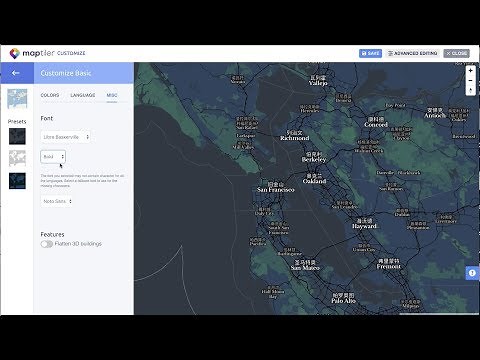 MapTiler Cloud: How to design your map with five clicks.