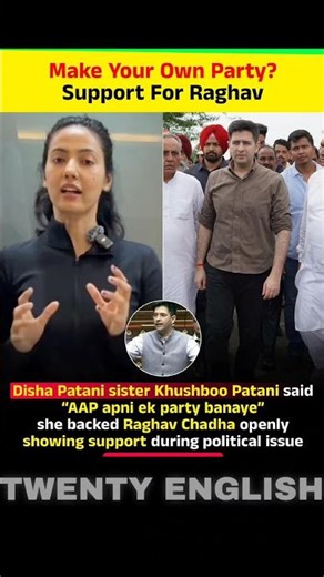 Make Your Own Party? Support For Raghav #viral #news