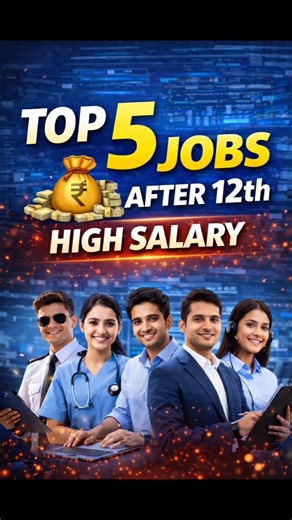 Top 5 Jobs after 12th | High Salary Jobs after 12th class #12thclass #jobs