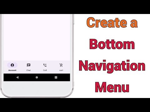 Android Studio | Creating Bottom Navigation Menu