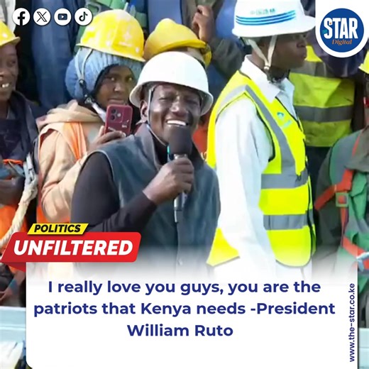 President William Ruto lauded affordable housing contractors during a project site visit, describing them as the patriots driving the country’s housing transformation. | The Star, Kenya