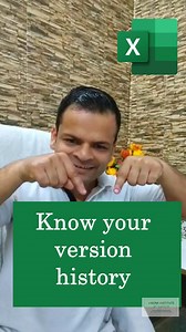 Know your version history #excel #vikominstitute #versionshistory Follow for More You Tube: https://youtube.com/shorts/QN9Vz_Vy-qY?feature=share | Excel By Vikal