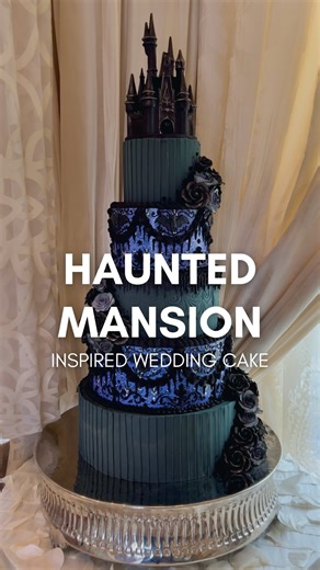 Disney’s Fairy Tale Weddings | Hear us out… Haunted Mansion-inspired wedding cake👻 #DisneyWeddings #HappyHalloween | Instagram