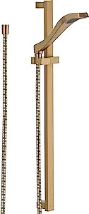 Delta Faucet Dryden Single-Spray Touch-Clean Wall-Mount Slide Bar Hand Held Shower with Hose, Champagne Bronze 57051-CZ