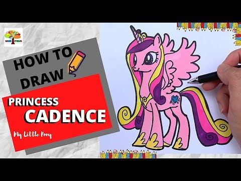 How to draw My Little Pony Princess Cadence Step by step