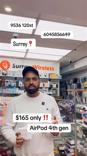 Surrey Wireless Solutions on Instagram: "AirPod 4th brand new #surrey #creator #viral #instagram #views"