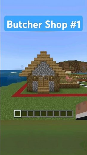How to build Butcher Shop #1 in Minecraft. Building every plains village building. #minecraft