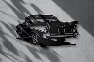 Classic Bel Air Inspired Wall Art | DXF SVG | CNC Plasma, Laser Cut (digital Download) - Etsy