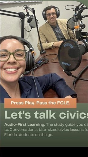 FCLE Prep Made EASY: Press Play, Pass Today ✅ #fcle #civics #florida #history #exam