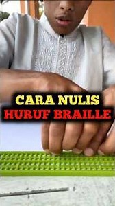 How to write braille 📝?