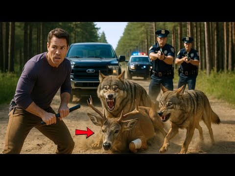 The Rescue Team Saves a White Tailed Deer from the Fangs of a Wolf Pack🦌🐺