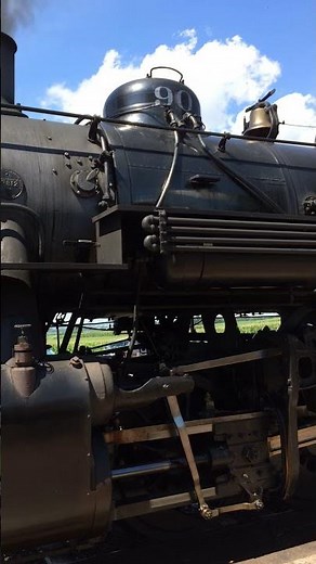 Air compressor on a steam locomotive at Strasburg Rail Road! 🚂 #shorts