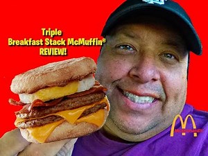 McDonald's® Triple Breakfast Stack McMuffin® REVIEW!