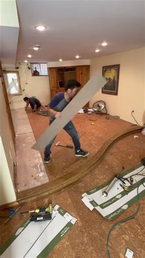 Cork Flooring Install Series #3- #shorts #diy