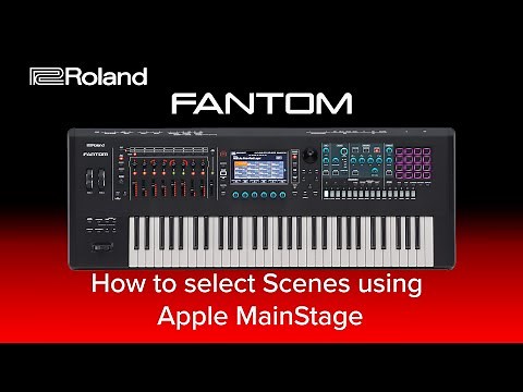 Roland FANTOM - How to select Scenes using Apple MainStage