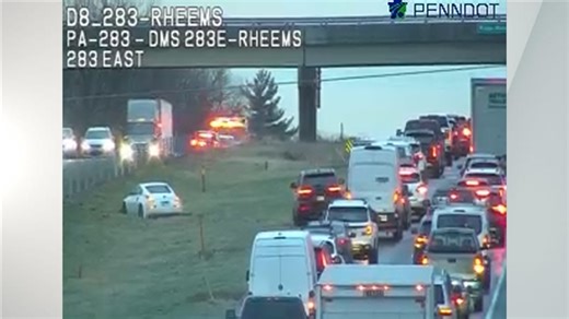 Traffic halted after PA-283 crash in Lancaster County