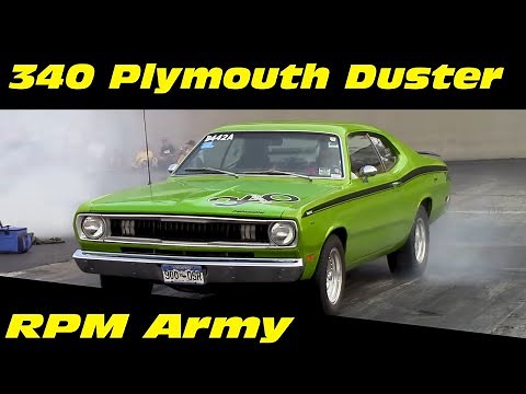 340 Plymouth Duster Drag Racing