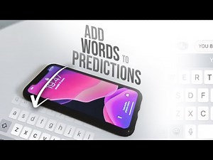 How to Add Words to iPhone Predictive Text (Tutorial)