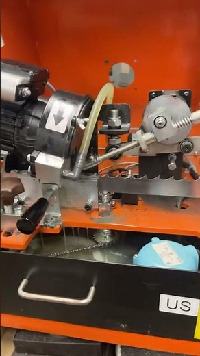 Woodmizer bms250 sharpener and automatic dual tooth setter #sawmill #sharpener