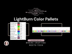 How to Set Up LightBurn Color Palettes & Layers | Quick Start Guide