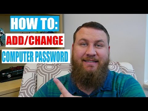 How to Add or Change Your Computer Password and How to Lock Your Computer