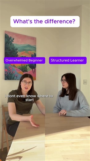 Overwhelmed beginner vs Structured learner 🇨🇳 #mandarin #chinesebeginner #mandarinchinese #mandarinpronountiation #learnmandarin