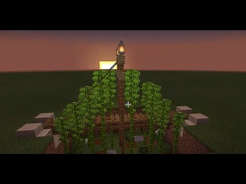 How to create a bamboo bridge in Minecraft (tutorial)