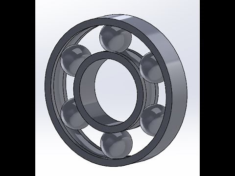 How to design Ball bearing in solidworks