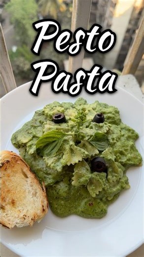 Pesto Pasta😍#food #recipe #cooking #easyrecipe #pasta #pestopasta #pesto #healthy #cheese #homemade