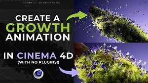 How to Create a Growth Animation in C4D With Effectors and Mograph