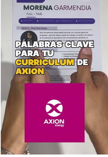 Palabras Clave para Trabajar en AXION