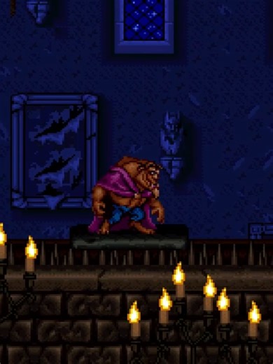 Beauty and the Beast Gameplay - SNES 1994 Video Game developed by Probe Software and published by Hudson Soft #nintendogames#retrostyle#retrogames