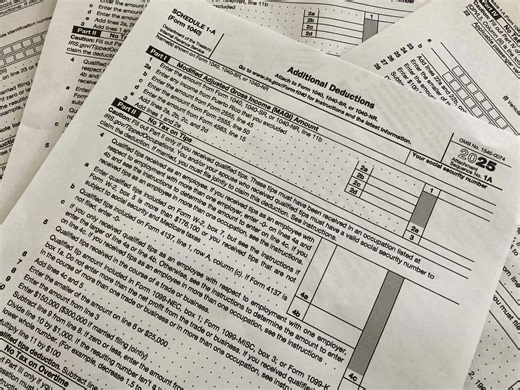 New IRS form Schedule 1‑A required to claim 2025 tax breaks