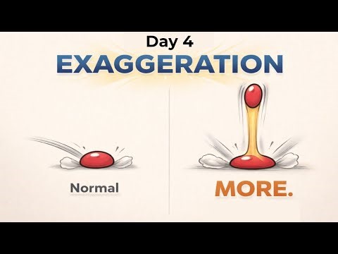 Day 4 of Learning 2D Animation – Exaggeration Makes It Better