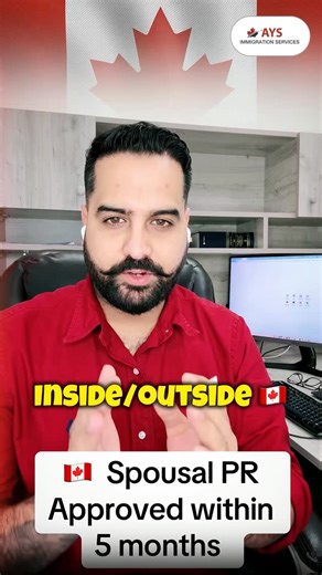 AYS Immigration Services on Instagram: "Spousal P.R 🇨🇦 Approved ✅ Within 5 Months ⌛️ #canada #visa #canada🇨🇦 #india #international #punjab #world #pr #months #approved : Call and whatspp us - +1 (416) 570-6600"