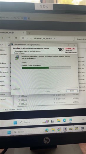 My computer in oracle 18c installed database 😳💕|| #oracle #computerscience #shorts #technology