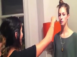 Girls Punch Each Other In The Face To Get A Black Eye And Because They've Never Done It Before  (VIDEO)