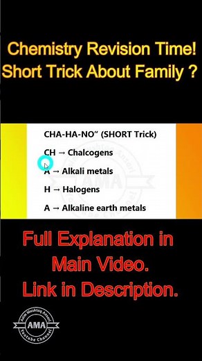 Trick to memorize Family of Periodic Table- Element Family| 11 Chemistry |11th Chemistry - Short