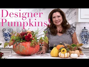 Designer Floral and Succulent Pumpkins for Fall!