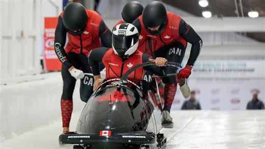 Calgary's Taylor Austin sits 12th in 4-man bobsleigh at world championships