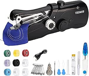 Amazon.com: Handheld Sewing Machine, Mini Sewing Machine for Adults Fast Stitching with Sewing Kits Suitable for Clothes, Jeans, Home DIY, Travel (Black)