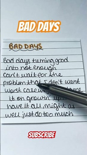 Bad days - Levent Geiger #lyrics #leventgeiger #musicify