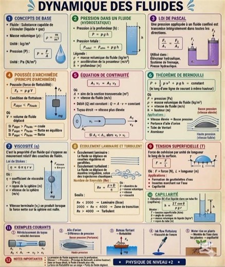 Comprendre les Oscillations Libres d'un Pendule Élastique et la mécanique des fluides.