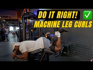 Grow your HAMSTRINGS with the PRONE MACHINE LEG CURLS (With Proper Form)