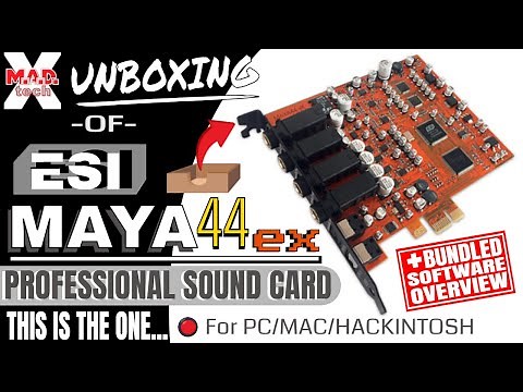 ESI MAYA44ex PCIe Professional Sound Card Unboxing