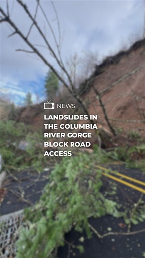 KPTV FOX 12 Oregon on Instagram: "A mixture of harsh winds and substantial rainfall has triggered multiple landslides in the Columbia River Gorge, blocking access to Vista House from Larch Mountain Road. Find the full story on the FOX 12 app."