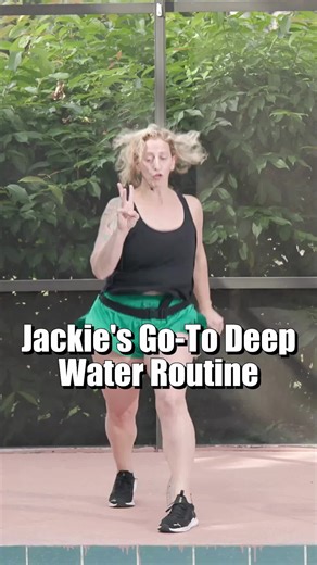 🎥 New video drop! Jackie’s sharing her go-to deep water template 💦—the one she uses when teaching and subbing deep water classes. This 50-minute pool workout brings the 🔥 with cardio combos muscle-focused interval training for a full-body burn. Jump in and try it! 💪🌊 #Poolfit #DeepWaterWorkout #WaterWorkout #PoolTraining #LowImpactWorkout