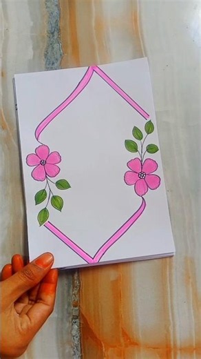 6 borderdesigns for project #assignment #frontpage #schoolprojectideas #shortsfeed