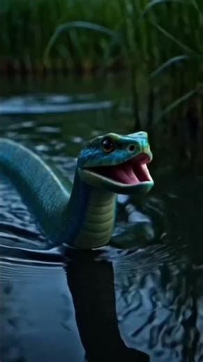 saw a snake in the river #snake